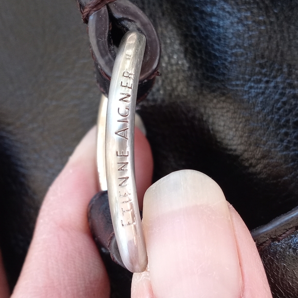 ETIENNE AIGNER VINTAGE SOFT BLACK LEATHER - Picture 14 of 16